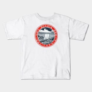 1945 Shasta Dam California Kids T-Shirt